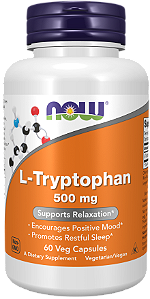 TRIPTOFANO 500MG 60 CÁPSULAS NOW FOODS