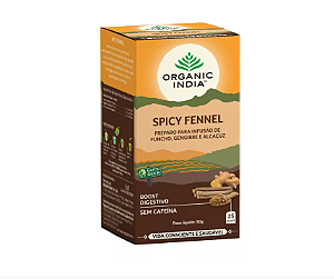 CHA ORGANIC INDIA SPICY FENNEL 25 SACHÊS