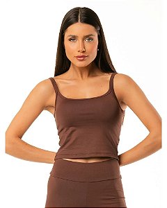 REGATA DE ALCINHA MARROM FONDUE ALL SHAPE