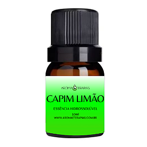 Essência Hidrossolúvel Aroma e Terapias 10ml - Capim Limão
