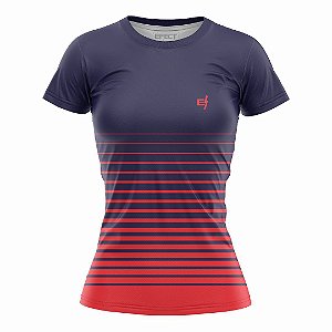 Camiseta Fitness Feminina Stripe