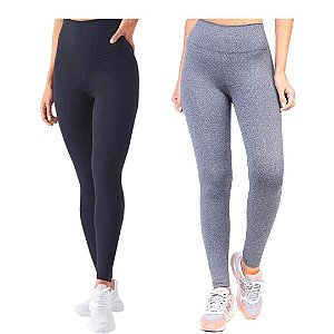 Kit 2 Calças Legging Levanta Bumbum