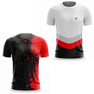Kit 2 Camisetas Fitness Masculina - INK e Jump