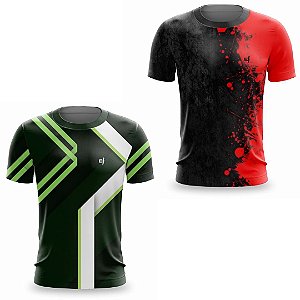 Kit 2 Camisetas Fitness Masculina - Fagreen e INK