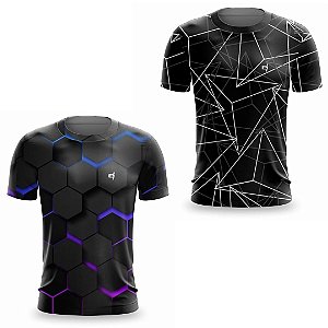 Kit 2 Camisetas Fitness Masculina - Storm e Pulg