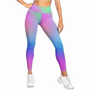 Calça Legging Estampada Degrade Tie dye