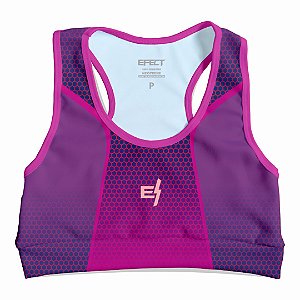 Top Cropped Efect Fitness Feminino