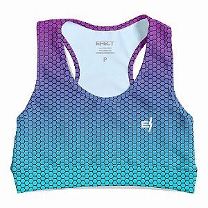 Top Cropped Efect Fitness Feminino