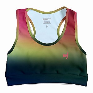 Top Cropped Efect Fitness Feminino