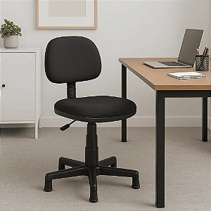 Cadeira costureira NR17 cor preta - Base Aranha