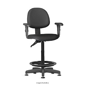 Cadeira Caixa Executiva Ergonômica Checkout Portaria com  Braços com laudo técnico da NR17