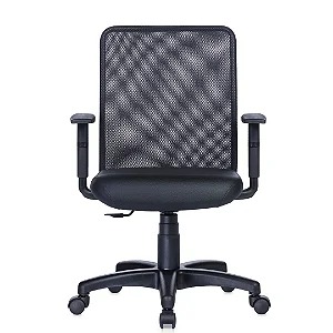 Cadeira Escritório Tela STD Relax Braço Regulável RH165 Original Rhodes