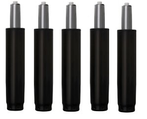 Kit 5 Pistão a gás classe III para cadeiras de escritório, suporta até 120kg. Coluna universal com alta durabilidade e padrão EN 16955