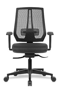 Cadeira Ergonômica Sincronizada NR17 Eiffel Diretor Original Rhodes Preta RH115