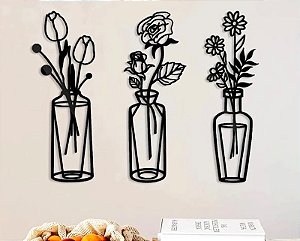 Placa Vaso de Flores