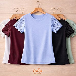 T-SHIRT MANGA CROCHE M/GG