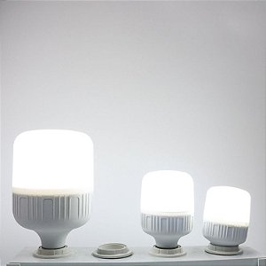 Lâmpada LED Bulbo Alta Potência 20W ou 30W 6500K Bivolt - Interiores Exteriores Luz Forte Potente Branca