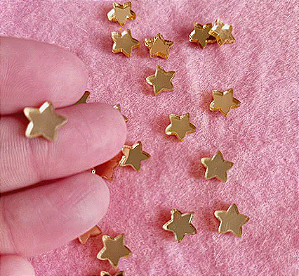 50 Miniatura Estrela - 1cm -  Escolha sua cor