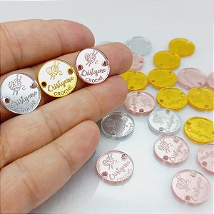 Tag Acrilica Rendonda 1,5x1,5cm