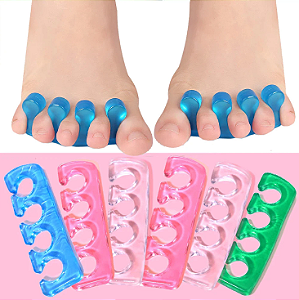 Separador de Dedos de Silicone para Manicure e Pedicure Lavável