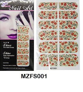 Adesivo de Unha Inteira - 12 peças