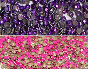 Sextavado chapinha de unha 3mm - 10.000 unidades