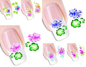 Adesivo de unha a base de água Modelos 03