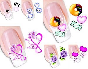Adesivo de unha a base de água Modelos 06