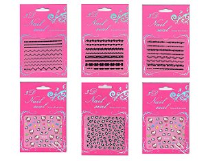 Adesivo 3D unha Diferentes Modelos