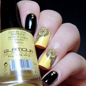 Adesivos de Água Preto, Branco Modelo D