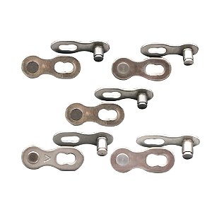 Kit 5 Unidades Power Link 6/7/8V Emenda Rápida Corrente Bike MTB Speed - RideRace