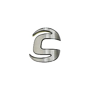 Plaqueta Emblema Adesivo para Bike Alumínio Cannondale