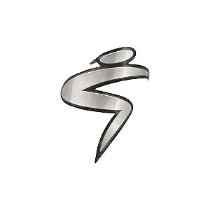 Plaqueta Emblema Adesivo P/ Bike Alumínio - Santa Cruz Logo