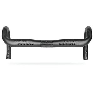 Guidão ZXB-TWO Fibra de Carbono 400mm Speed Road Bike Toseek