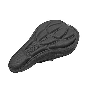 Capa em Gel Preto para Banco Selim de Bike Bicicleta Confortável