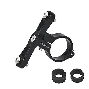 Adaptador para Suporte Preto de Garrafa/Caramanhola no Guidão Bike Bicicleta