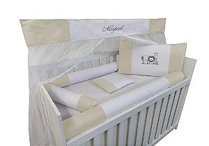 kit berço com mosquiteiro nome