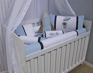 Kit berço astronauta foguete