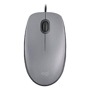 Mouse Logitech M110 Silent Clique Silencioso USB Cinza
