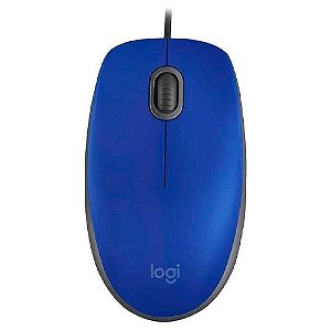 Mouse Logitech M110 Silent Clique Silencioso USB Azul