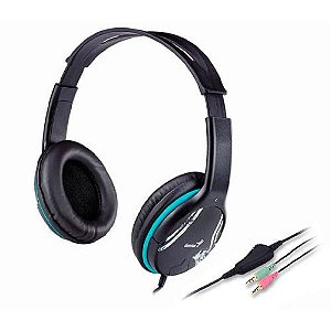 Headset Genius HS-400A (Controle de volume / P2 / Headband / 20 Hz - 20KHz / 102 Db / Cabo 1,8m)