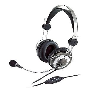 Headset Genius HS-04SU (Controle de volume / P2 / Headband / 20 Hz - 20KHz / 102 Db / Cabo 1,8m)
