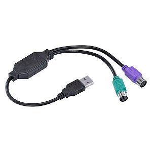 Cabo Adaptador USB macho para PS2 30CM USBPS-2 Vinik