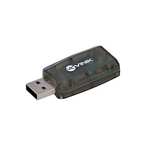 Adaptador placa de som USB 5.1 virtual AUSB51 Vinik