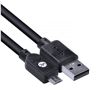 Cabo USB X Micro USB B 2.0 1m preto MUSB-1 Vinik