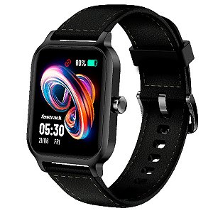 SmartWatch Level LVW-10 Tela TFT de 1.83" Compatível com iOS e Android Pulseira de Couro Black