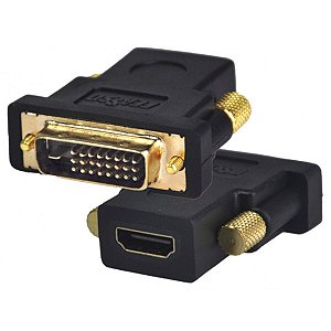 Adaptador Conversor HDMI-F x DVI-M 24+1 DVI-D FCA-11A Feasso