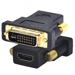 Adaptador Conversor HDMI-F x DVI-M 24+5 DVI-I FCA-11B Feasso