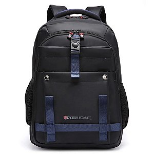 Mochila Kross Elegance Casual Para Notebook 15.6 - KE-BPM40 Preto/Azul