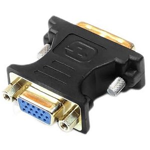 Adaptador DVI Macho X VGA Fêmea ADP-DVIVGA10BK 441030001810 Pluscable